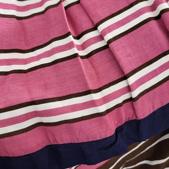 Anthro Maeve Ellery Tiered Ribbon Striped Skirt Size 10 - Picture 4 of 12